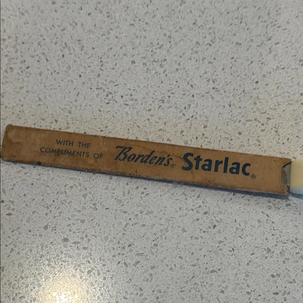 Vtg Borden's Starlac Buffet Knife Server Quikut Stainless Blade USA Ohio